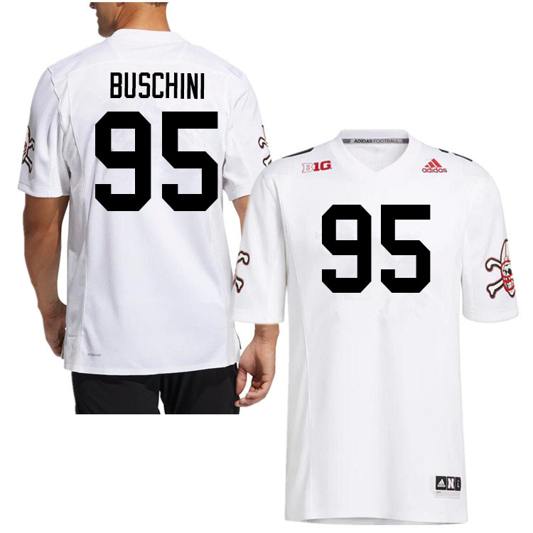 Men #95 Brian Buschini Nebraska Cornhuskers College Football Jerseys Sale-Strategy - Click Image to Close